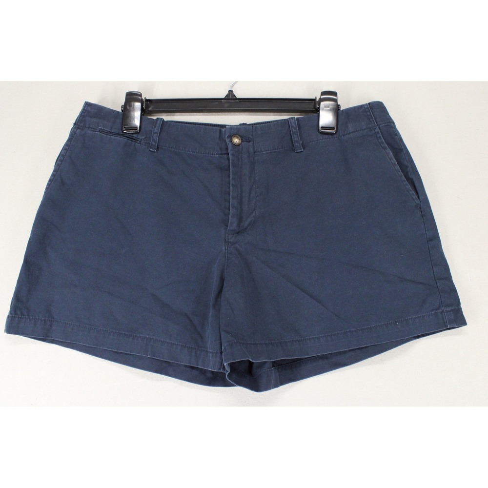 Polo Ralph Lauren Chino Shorts Womens 10 Navy Blue Cotton Preppy Nautical Summer